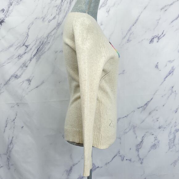 Zadig & Voltaire | Graphic Cashmere Sweater “LOVE” | M - Picture 3 of 9